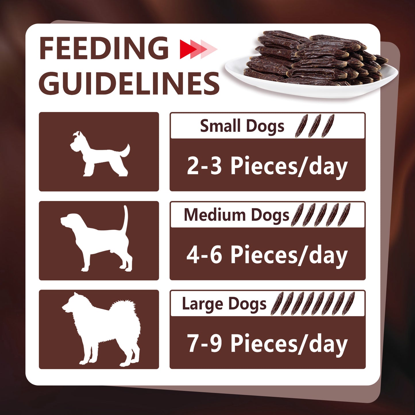 HUWZZE Beef Sausage for Dogs & Cats, Human Grade Dog Treats Snacks 14.1 oz