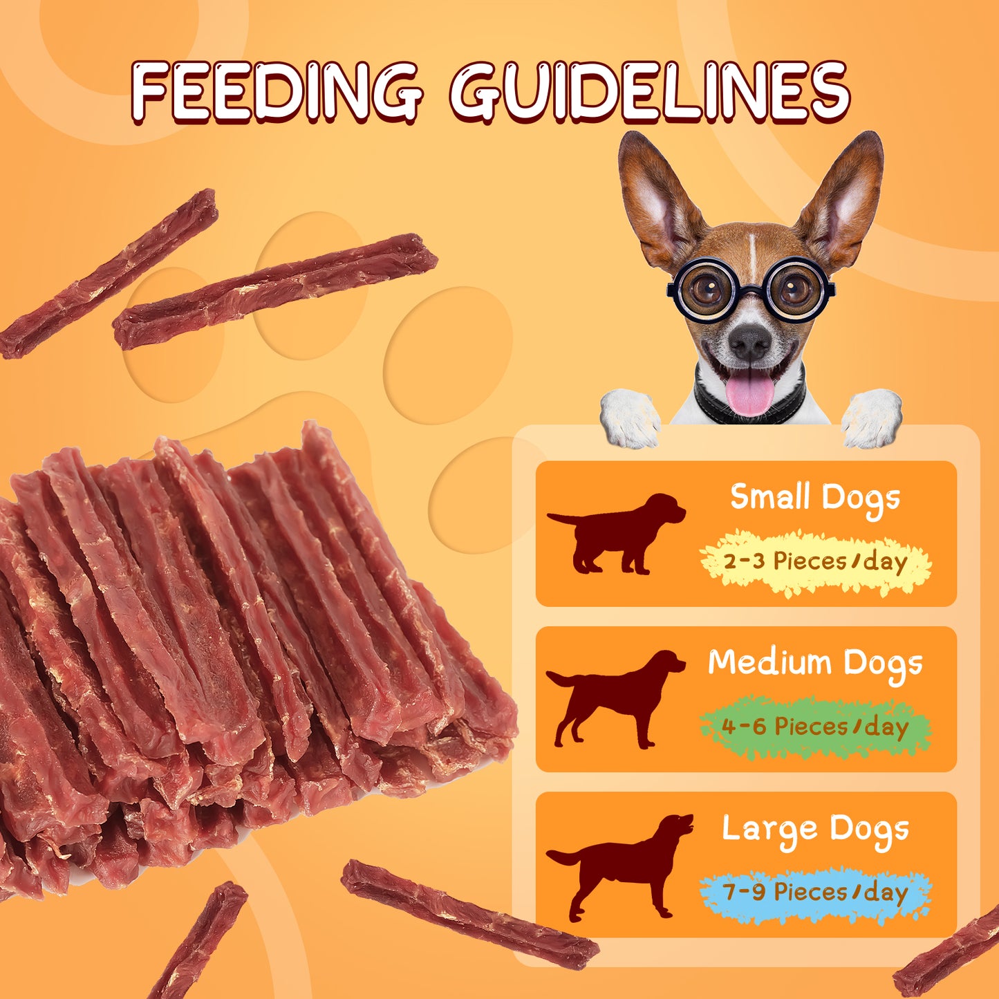 HUWZZE Duck Strips for Dogs & Cats, Grain Free Dog Training Treats, Rawhide Free Chewy Snacks 14.1 oz